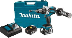 Makita - 18 Volt 1/2" Chuck Pistol Grip Handle Cordless Drill - 0-2100 RPM, Reversible, 2 Lithium-Ion Batteries Included - All Tool & Supply