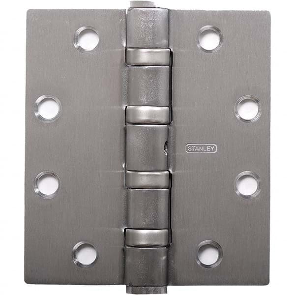 Stanley - 4-1/2" Long x 4-1/2" Wide Grade 1 Bronze Full Mortise Ball Bearing Commercial Hinge - All Tool & Supply