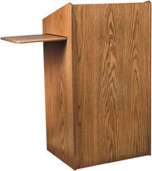 Oklahoma Sound - Wood Full Floor Lectern - 20" Deep x 25" Wide x 46" High - All Tool & Supply