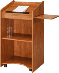 Oklahoma Sound - Wood Full Floor Lectern - 20" Deep x 25" Wide x 46" High - All Tool & Supply