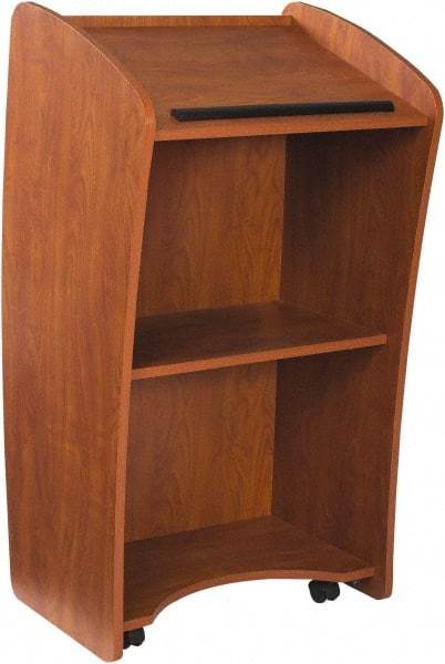 Oklahoma Sound - Wood Full Floor Lectern - 21" Deep x 24" Wide x 46" High - All Tool & Supply