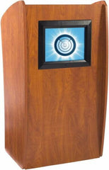 Oklahoma Sound - Wood Full Floor Lectern - 21" Deep x 24" Wide x 46" High - All Tool & Supply