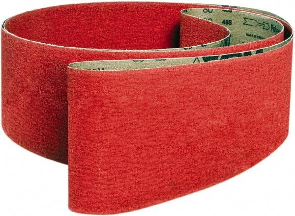 VSM - 3" Wide x 24" OAL, 40 Grit, Ceramic Abrasive Belt - Ceramic, Coarse, Coated, X Weighted Cloth Backing, Wet/Dry - All Tool & Supply