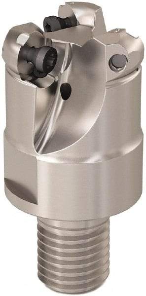 Seco - R217.29B.RE 32mm Threaded Shank Milling Tip Insert Holder & Shank - 1.574803" Projection, 1" Neck Diam, M16 Neck Thread, 32mm Nose Diam, 40mm OAL, Tool Steel Tool Holder - All Tool & Supply