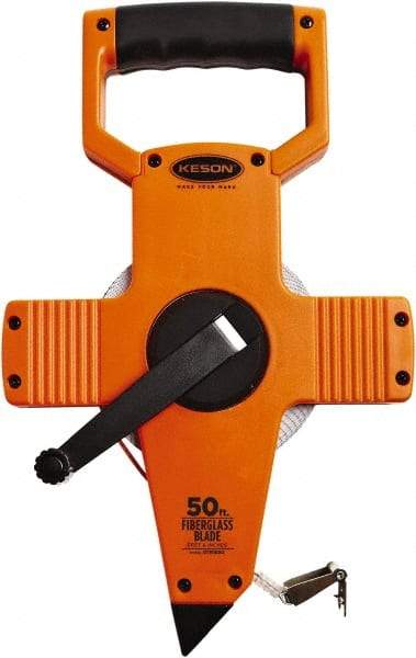 Keson - 50' x 1/2" Tape Measure - 1/8" Graduation - All Tool & Supply