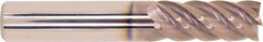 Millstar - 1/2", 1-1/4" LOC, 1/2" Shank Diam, 3" OAL, 5 Flute, Solid Carbide Square End Mill - Single End, HSN Finish, Helical Flute, Centercutting, Right Hand Cut, Right Hand Flute, Series EIV5 - All Tool & Supply