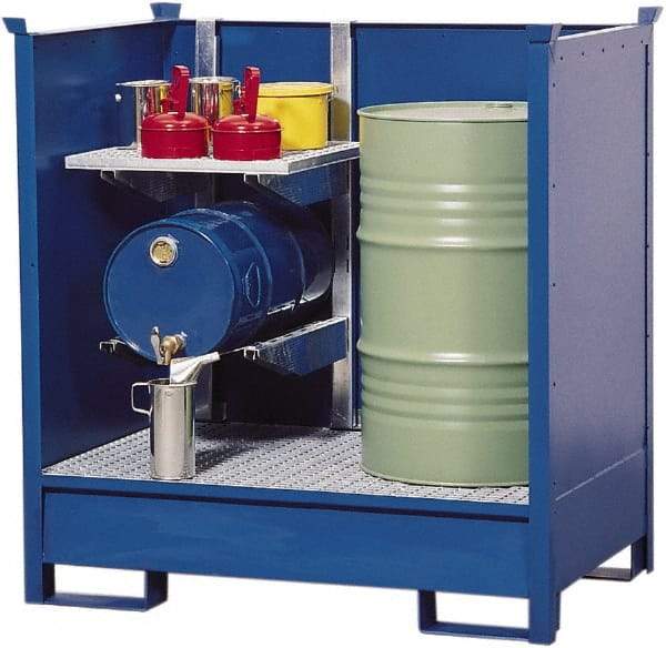 Denios - Mobile Spill Containment Type: Transport Pallet w/Side Walls Number of Drums: 2 - All Tool & Supply