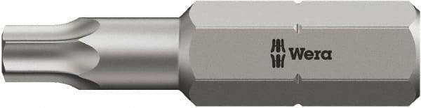 Wera - 5/16 & 1/4" Drive T40 Torx Screwdriver Bit - 2-3/4" OAL, Insert Bit - All Tool & Supply