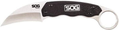 SOG Specialty Knives - 2-37/64" Long Blade, 7Cr17MoV Stainless Steel, Sheepsfoot, Fixed Blade Knife - 7.3" OAL, Glass-Reinforced Nylon Handle - All Tool & Supply