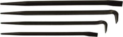 Mayhew - 4 Piece Line-Up & Rolling Head Pry Bar Set - Includes 14, 16, 18 & 20" Lengths - All Tool & Supply