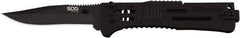 SOG Specialty Knives - 3.019" Blade, 4" OAL, Clip Point Folding Knife - 4.22" Closed Length, Stainless Steel, 1 Blade, 1 Edge, Belt clip - All Tool & Supply