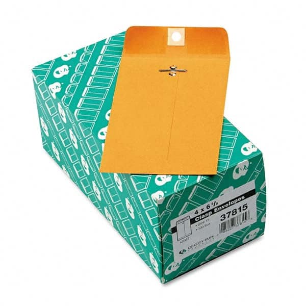 Quality Park - Mailers, Sheets & Envelopes Type: Clasp Envelope Style: Clasp w/Gummed Flap - All Tool & Supply