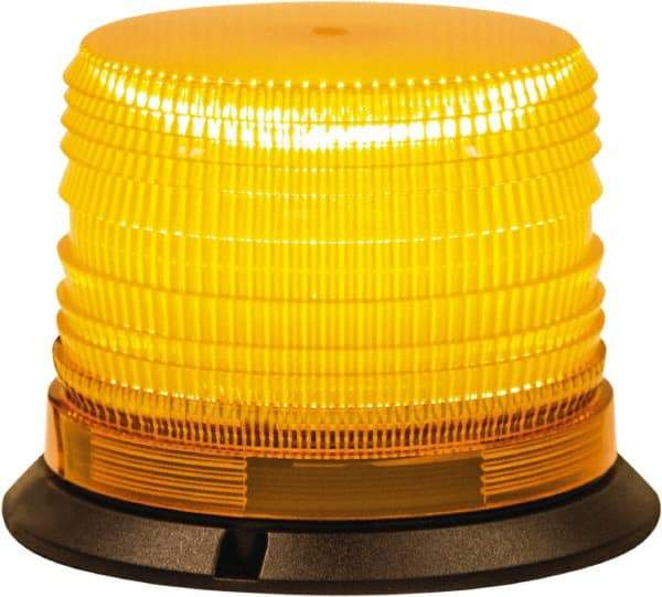 Buyers Products - 8 Flash Rate, 1" Pipe & 3-Bolt Mount Emergency Strobe Light Assembly - Powered by 12 to 24 Volts, Amber - All Tool & Supply