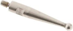 SPI - 1.5mm Ball Diam, Steel, Ball Test Indicator Contact Point - 0.497" Contact Point Length, Use with Tesa Test Indicators - All Tool & Supply