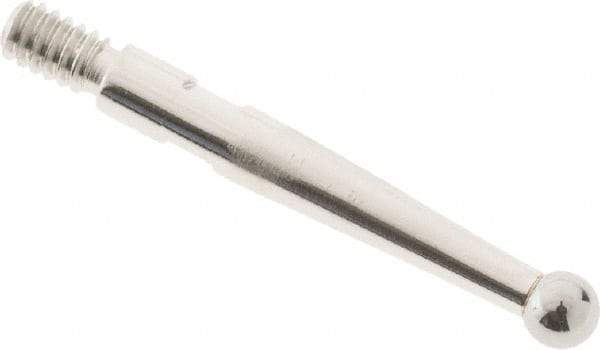 SPI - 2mm Ball Diam, Steel, Ball Test Indicator Contact Point - Use with Starrett Test Indicators - All Tool & Supply