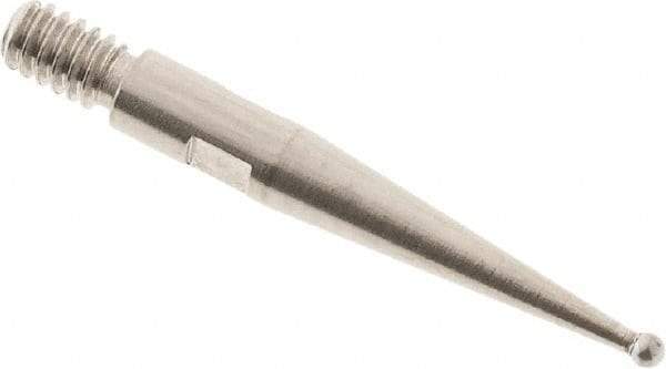 SPI - 0.8mm Ball Diam, Carbide, Ball Test Indicator Contact Point - Use with Starrett Test Indicators - All Tool & Supply