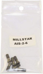 Millstar - Torx Insert Screw for Indexable Milling Cutters - M12 Thread, Industry Std AIS-2-6, For Use with End Mills - All Tool & Supply