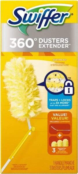 Swiffer - 6" Long Fiber & Plastic Duster - 6" OAL, Yellow - All Tool & Supply