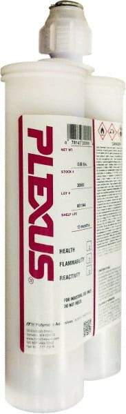 Plexus - 400 mL Cartridge Two Part Adhesive - 3 to 6 min Working Time, 60°F - All Tool & Supply