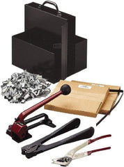 Nifty Products - Strapping Kits Type: Portable Strapping Kit Contents: (2)Steel Coils; Galvanized Steel Seals; Steel Cutter; 1/2" Crimper - All Tool & Supply