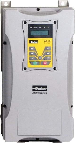 Parker - Three Phase, 480 Volt, 10 hp, Variable Frequency Drive - 9.53" Wide x 7.8" Deep x 16" High, IP66 - All Tool & Supply