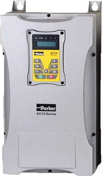 Parker - Three Phase, 480 Volt, 15 hp, Variable Frequency Drive - 9.53" Wide x 8.98" Deep x 18" High, IP66 - All Tool & Supply