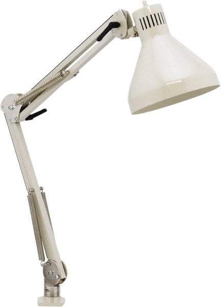 O.C. White - 43 Inch, Spring Suspension, Clamp on, LED, Shadow White, General Purpose Task Light - 250 Watt, 120 Volt, Nonmagnifying - All Tool & Supply