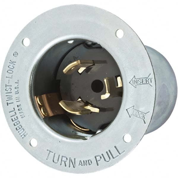 Hubbell Wiring Device-Kellems - 480V 50A NonNEMA Industrial Twist Lock Inlet - All Tool & Supply