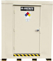 Justrite - 6 Drum, 105 Gal Sump Capacity, Locker - 7.91' Long x 5-1/2' Wide x 8.08' High, Galvanized Steel - All Tool & Supply