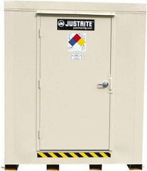 Justrite - 2 Drum, 75 Gal Sump Capacity, Locker - 6' Long x 3-1/2' Wide x 6.25' High, Galvanized Steel - All Tool & Supply