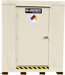 Justrite - 2 Drum, 88 Gal Sump Capacity, Locker - 6' Long x 3-1/2' Wide x 6.25' High, Galvanized Steel - All Tool & Supply