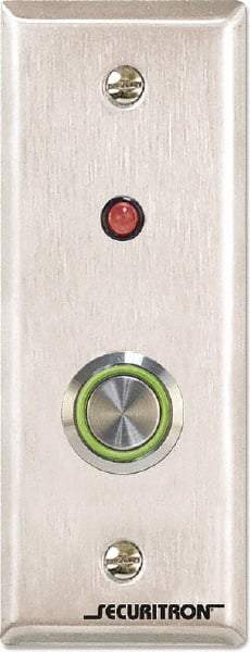 Securitron - Electromagnet Lock Accessory - Momentary Push Button - Request to Exit - All Tool & Supply