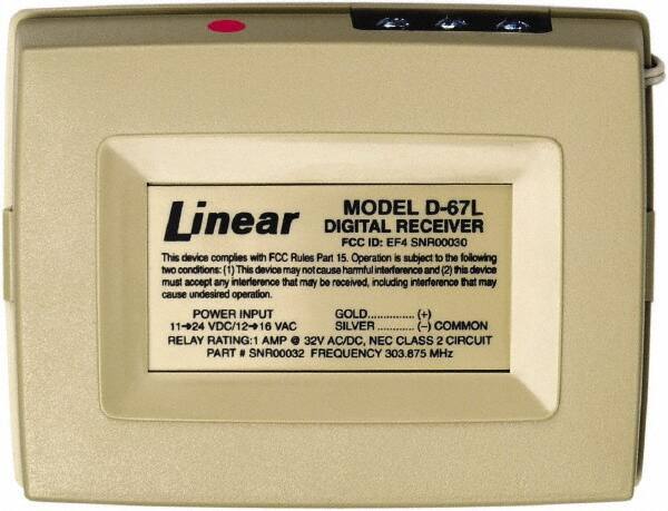 Linear - Electromagnet Lock Accessory - 1 Channel Wireless Receiver - All Tool & Supply