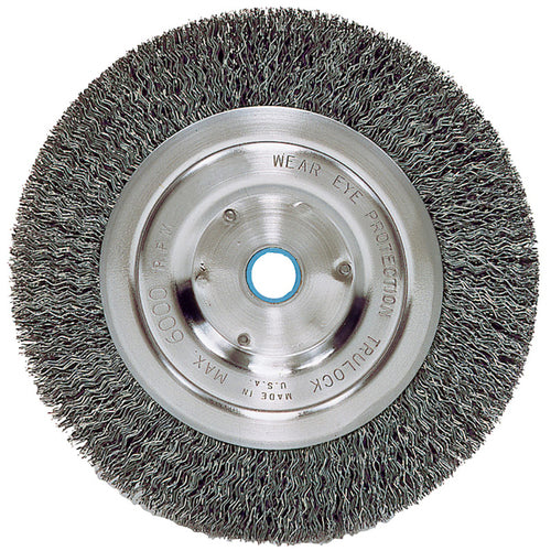 ‎Vortec Pro 6″ Narrow Face Crimped Wire Wheel, .014″ Steel Fill, 5/8″-1/2″ Arbor Hole, Retail Pack - All Tool & Supply