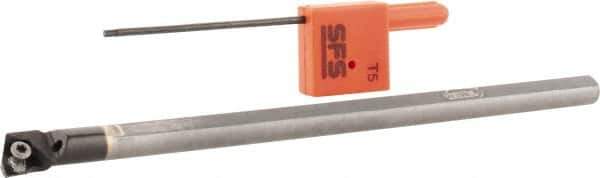 Hertel - 0.77" Min Bore Diam, 10" OAL, 5/8" Shank Diam, E10SCLPR3 Indexable Boring Bar - 3-3/4" Max Bore Depth, CP.. 32.52 Insert, Screw-On Holding Method - All Tool & Supply