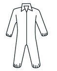 Micropourus Coverall w/ Zipper Front, Collar, Elastic Wrists & Ankles X-Large - All Tool & Supply