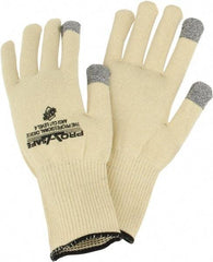 PRO-SAFE - Size XL (10), ANSI Cut Lvl 4, 13-Guage Knit Cut Resistant Gloves - 10.25" Long, Yellow/Gray, Paired - All Tool & Supply