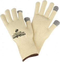 PRO-SAFE - Size L (9), ANSI Cut Lvl 4, 13-Guage Knit Cut Resistant Gloves - 9.75" Long, Yellow/Gray, Paired - All Tool & Supply