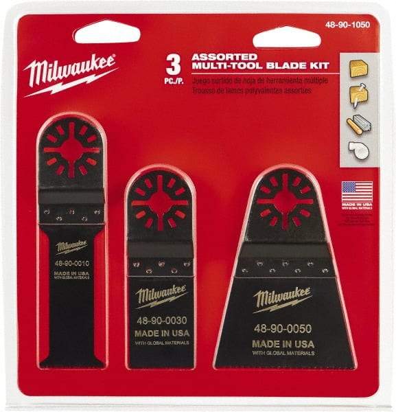 Milwaukee Tool - Rotary Multi-Material Blade - 2-1/2" Cutting Diam, Black Oxide Finish, Use with Milwaukee Multi-Tool - All Tool & Supply