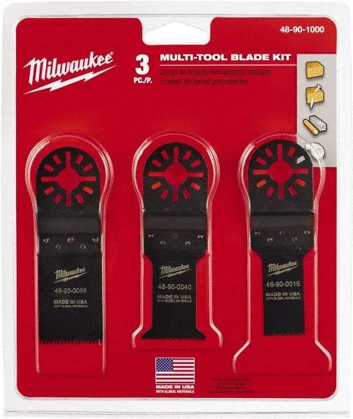 Milwaukee Tool - Rotary Multi-Material Blade - 1-1/4" Cutting Diam, Black Oxide Finish, Use with Milwaukee Multi-Tool - All Tool & Supply