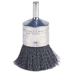 Vortec Pro 1″ Crimped Wire End Brush, .0104″ Wire, 1/4″ Stem, Retail Pack - All Tool & Supply