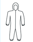 Micropourus Coverall w/ Zipper Front, Hood, Elastic Wrists & Ankles 3XL - All Tool & Supply