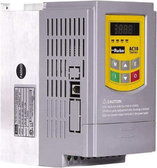 Parker - Three Phase, 230 Volt, 1-1/2 hp, Variable Frequency Drive - 4.17" Wide x 5.91" Deep x 7.09" High, IP20 - All Tool & Supply