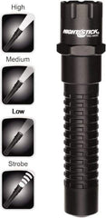 Bayco - LED Bulb, Industrial/Tactical Flashlight - Black Aluminum Body, CR123 Batteries - All Tool & Supply