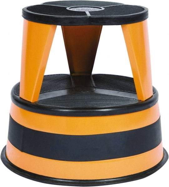 Cramer - 14-1/2" High, Orange Step Stool - Steel, 350 Lb Capacity, Type 1AA Industry Rating - All Tool & Supply