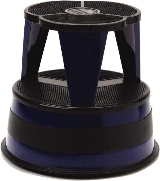 Cramer - 14-1/2" High, Navy Step Stool - Steel, 350 Lb Capacity, Type 1AA Industry Rating - All Tool & Supply