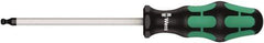 Wera - 10mm Hex Ball End Driver - 6" Bade Length, Ergonomic Cushion Grip Handle, 262mm OAL - All Tool & Supply