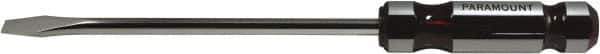 Paramount - 415mm OAL Standard Slotted Screwdriver - 300mm Blade Length, Round Shank, Acetate Handle - All Tool & Supply