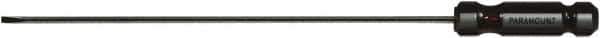 Paramount - 320mm OAL Cabinet Slotted Screwdriver - 250mm Blade Length, Round Shank, Acetate Handle - All Tool & Supply