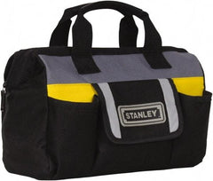 Stanley - Black & Yellow Polyester Tool Bag - 12" Wide x 5" Deep x 10" High - All Tool & Supply